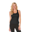 Bra30 Hipster Womens Long Tank Top in Black