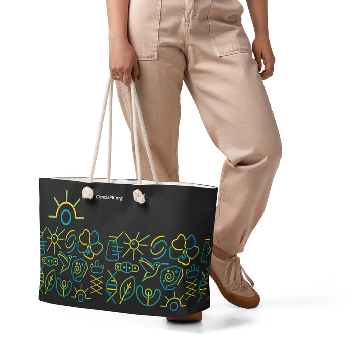 CienciaPR Oversized weekender bag