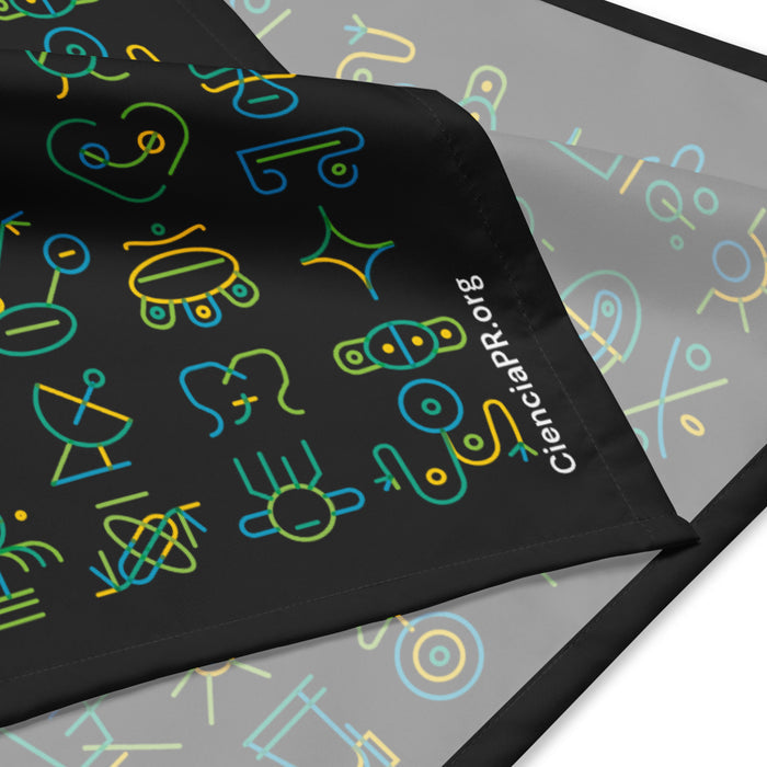 CienciaPR Petroglyphs all-over print bandana