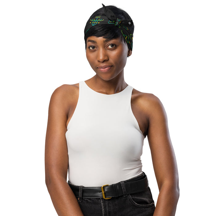 CienciaPR Petroglyphs all-over print bandana