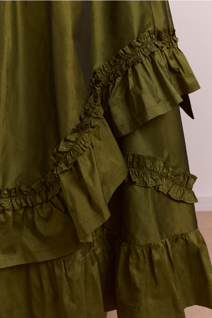 Constance Midi Skirt - Olive