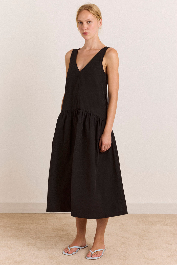 Dallas Midi Dress - Black