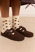 Damson Madder X Clarks Originals Nomad Mary Jane Mule - Chocolate Brown