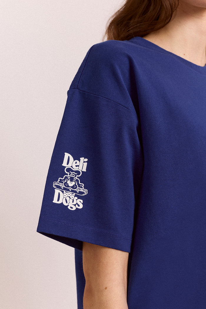 Deli Dog Ss Graphic Tee -  Navy