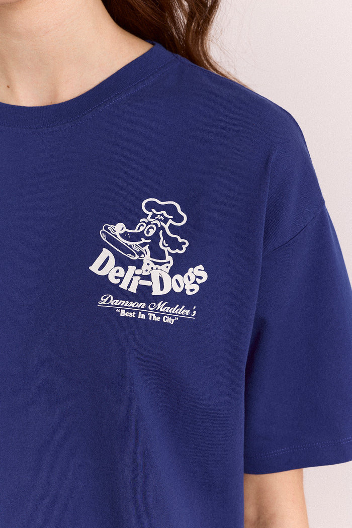 Deli Dog Ss Graphic Tee -  Navy