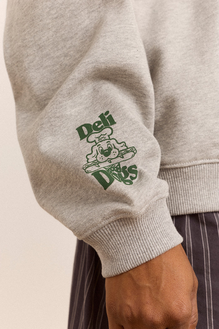 Deli Dog Sweatshirt - Grey Marl