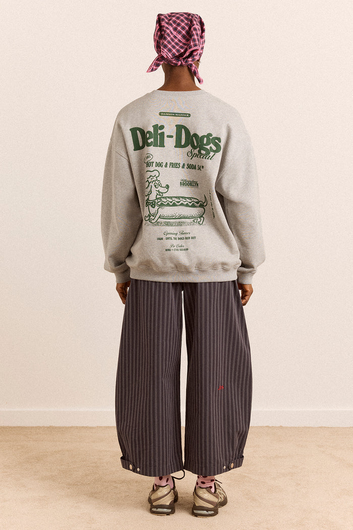 Deli Dog Sweatshirt - Grey Marl