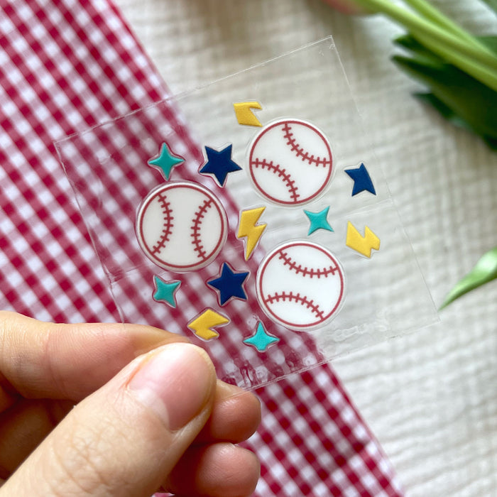 [ Double Sided ] Circle UV DTF Decal | Baseball