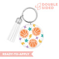 [ Double Sided ] Circle UV DTF Decal | Basketball
