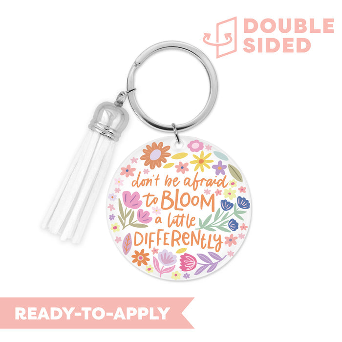 [ Double Sided ] Circle UV DTF Decal | Bloom A Little Differently