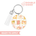 [ Double Sided ] Circle UV DTF Decal | Cozy Fall Stamp