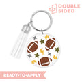 [ Double Sided ] Circle UV DTF Decal | Football