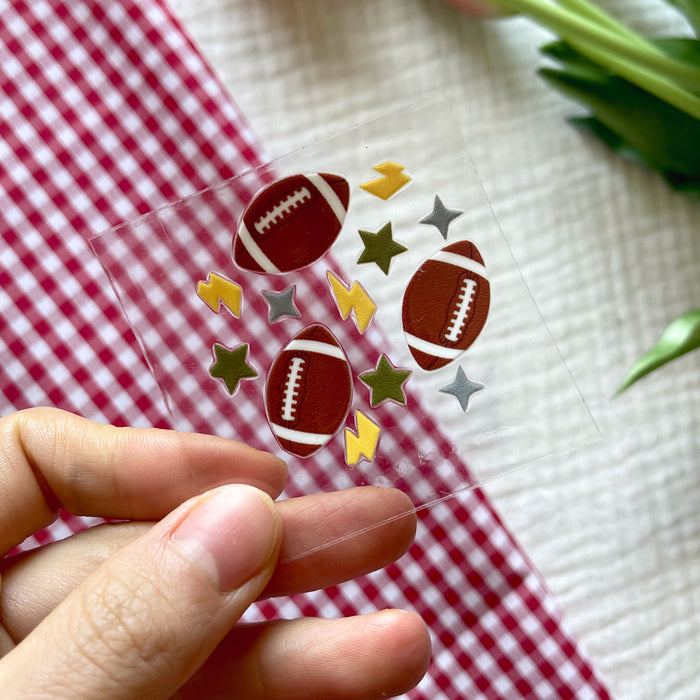 [ Double Sided ] Circle UV DTF Decal | Football