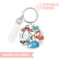 [ Double Sided ] Circle UV DTF Decal | Happy Summer
