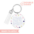 [ Double Sided ] Circle UV DTF Decal | I Read Past My Bedtime