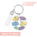 [ Double Sided ] Circle UV DTF Decal | Pop Dinosaur
