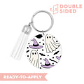 [ Double Sided ] Circle UV DTF Decal | Witchy Ghost