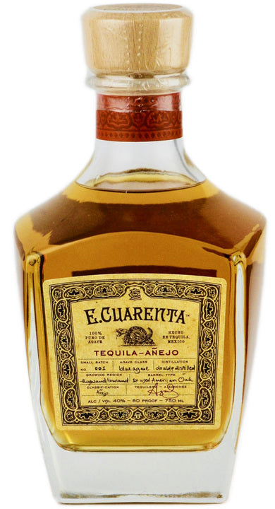 E Cuarenta Tequila Anejo 750ml