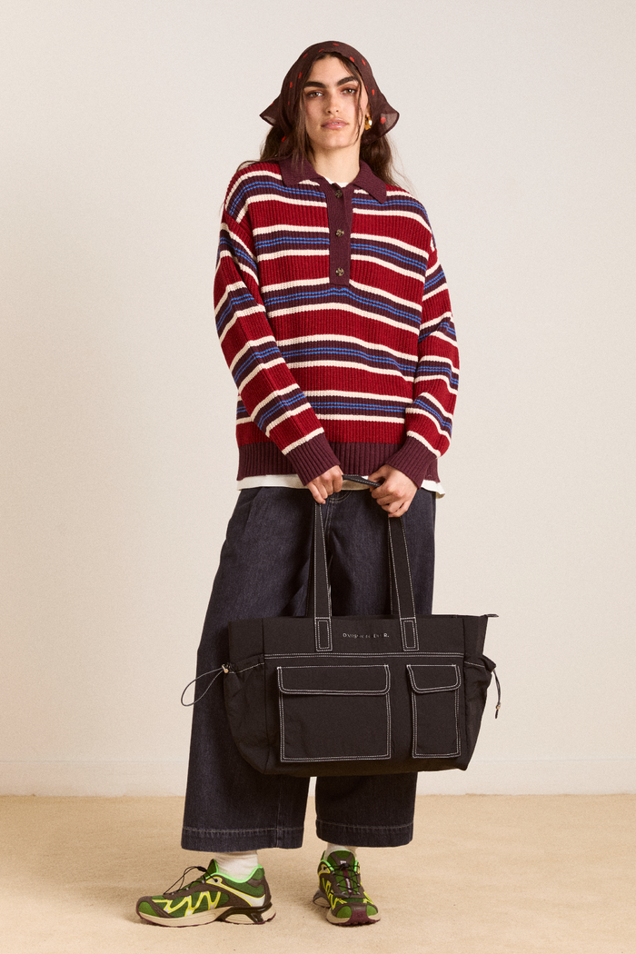 eliza techy tote bag - black