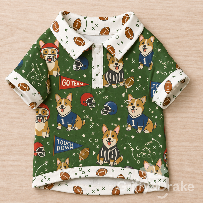 End Zone Zoomies Collar Shirt