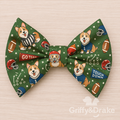 End Zone Zoomies GREEN Bow Tie