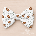 End Zone Zoomies WHITE Bow Tie