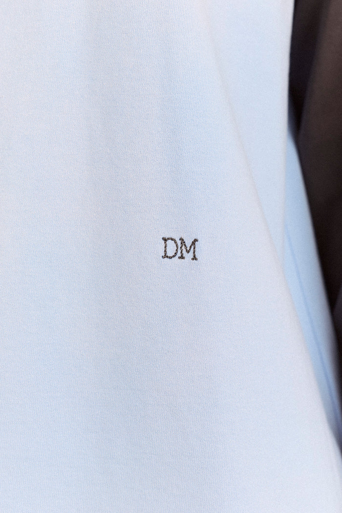 Enzo Raglan Tee - Blue/Charcoal