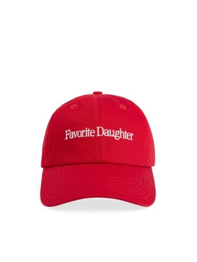 Favorite Daughter Classic Logo Hat- Red/White