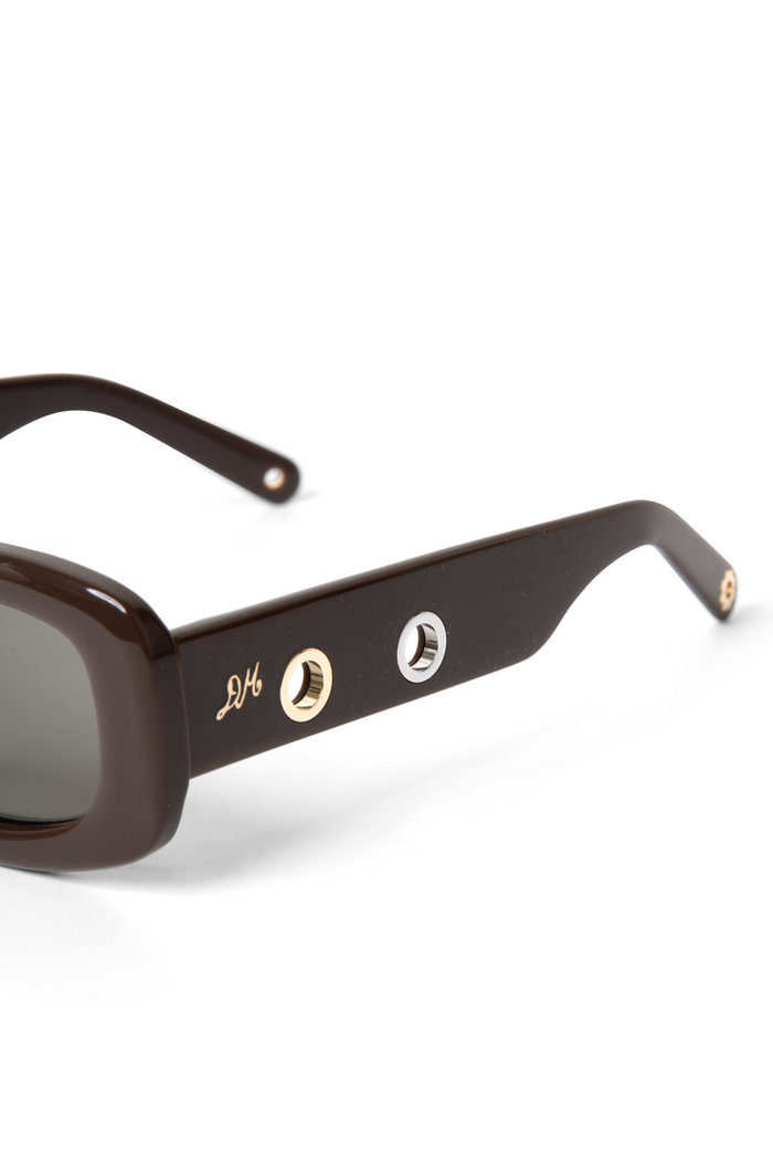 Faye Eyelet Sunglasses - Chocolate