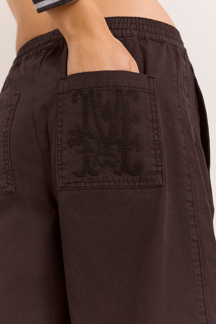 Felix Twill Trouser - Washed Black
