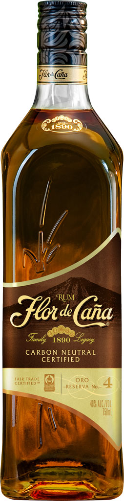 Flor De Cana Rum Gold 4 Year Old 750ml