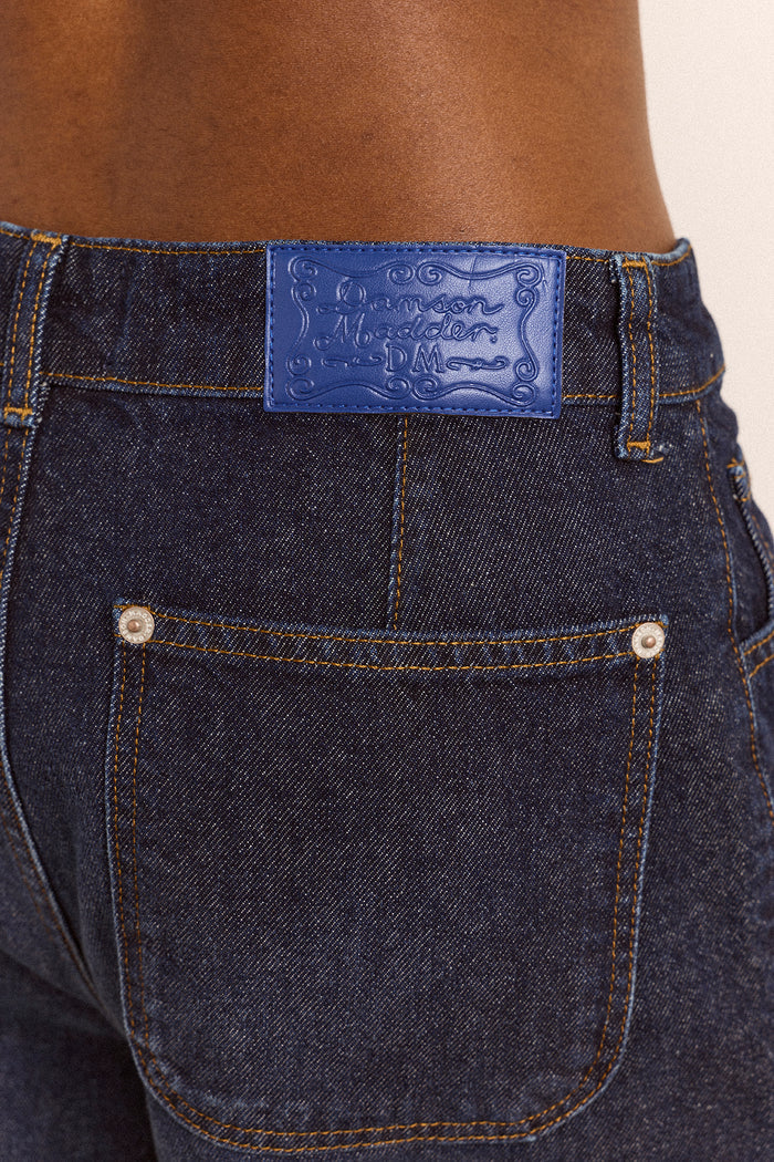 Gigi Ultra Baggy Wide Leg Jeans - Rinse Slate Wash