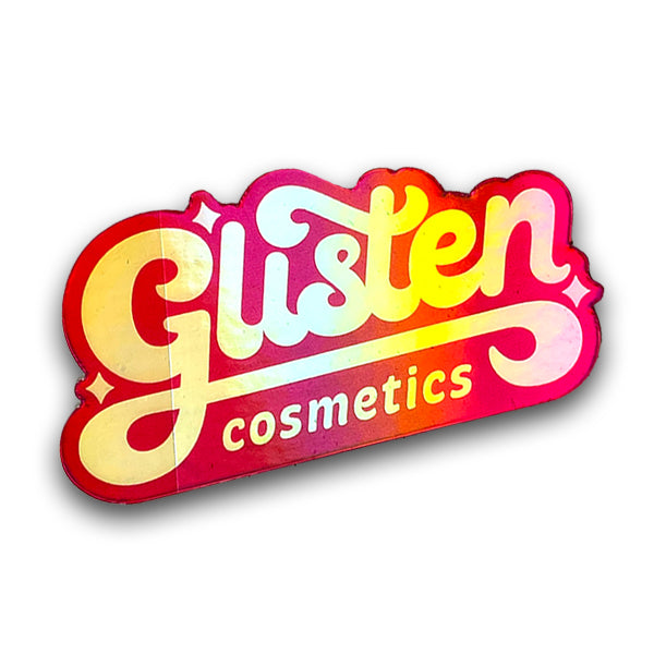 Glisten Logo Sticker Bundle - Holographic - Glisten Cosmetics