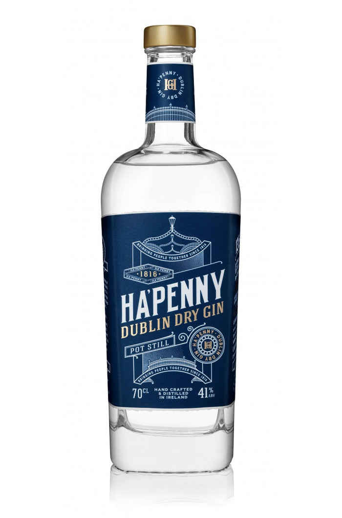 Ha'penny Dublin Pot Still Dry Gin 750ml