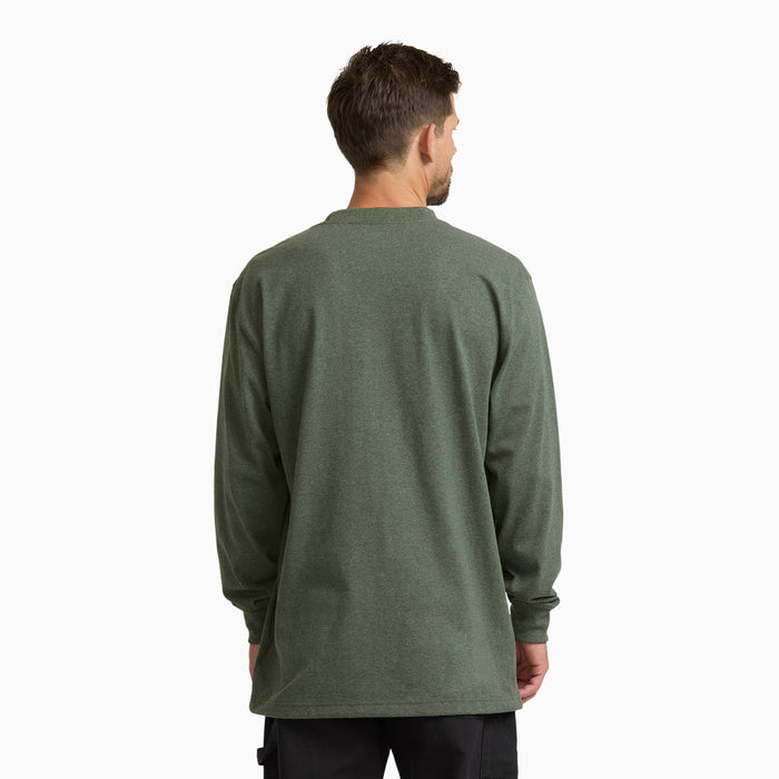 Heavyweight Heathered Long Sleeve Pocket T-Shirt