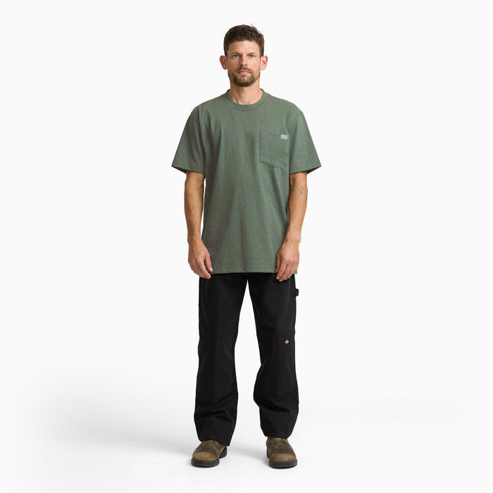 Heavyweight Heathered Short Sleeve Pocket T-Shirt