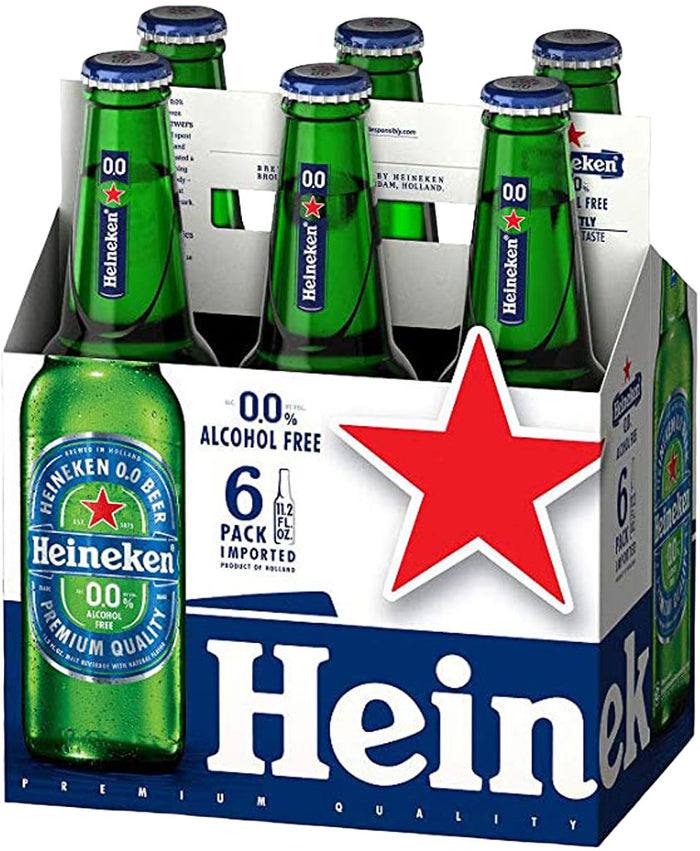 Heineken 0.0 Alcohol-Free Lager 11.2oz 6pk Btls