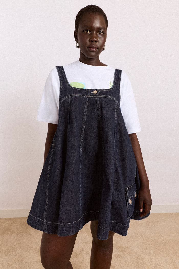 Immy Mini Dress - Dark Wash