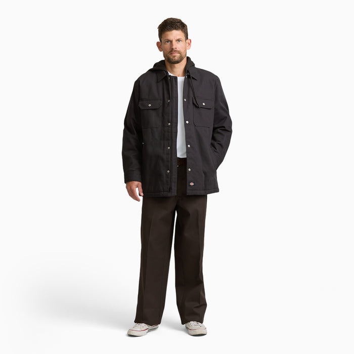 Insulated Duck Hooded  Shirt Jacket