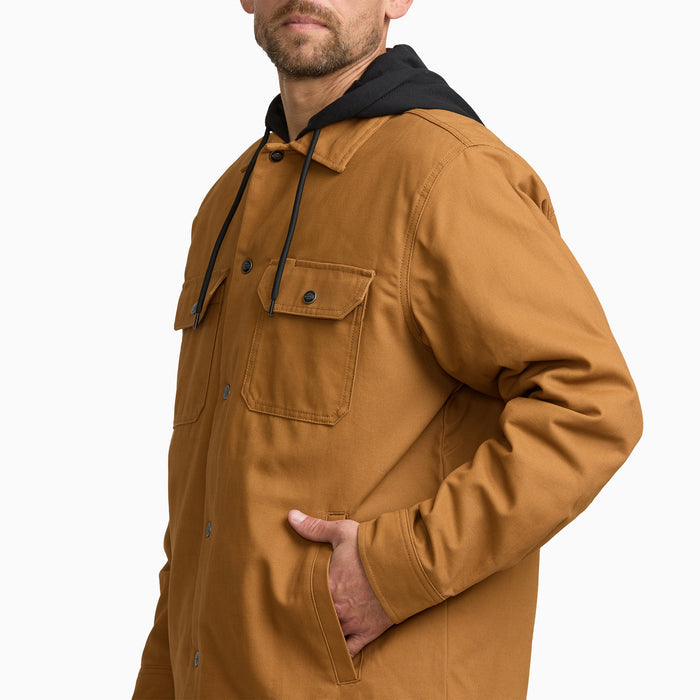 Insulated Duck Hooded  Shirt Jacket