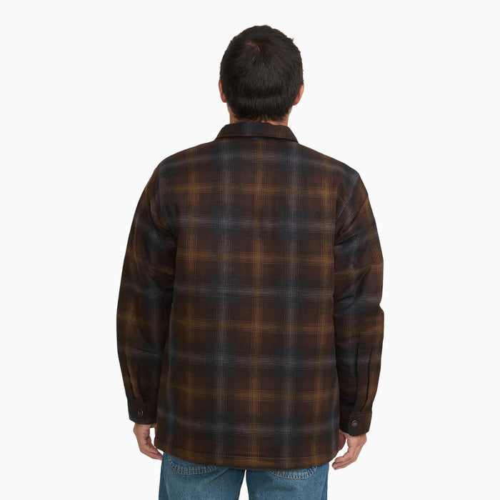 Insulated Plaid Shirt Jacket