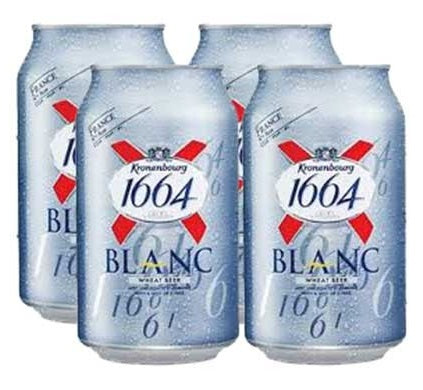 Kronenbourg 1664 Blanc 16.9oz 4pk Cans