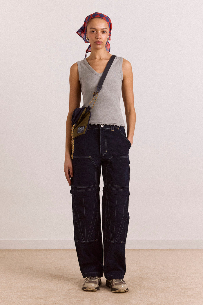 Laura Workwear Denim Zip Off Jeans