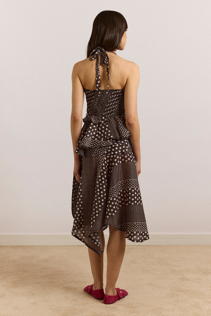 Leandra Halter Cami - Washed Black Spot
