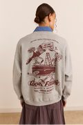 Local Fixers Graphic Sweat - Grey Marl