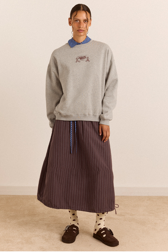 Local Fixers Graphic Sweat - Grey Marl