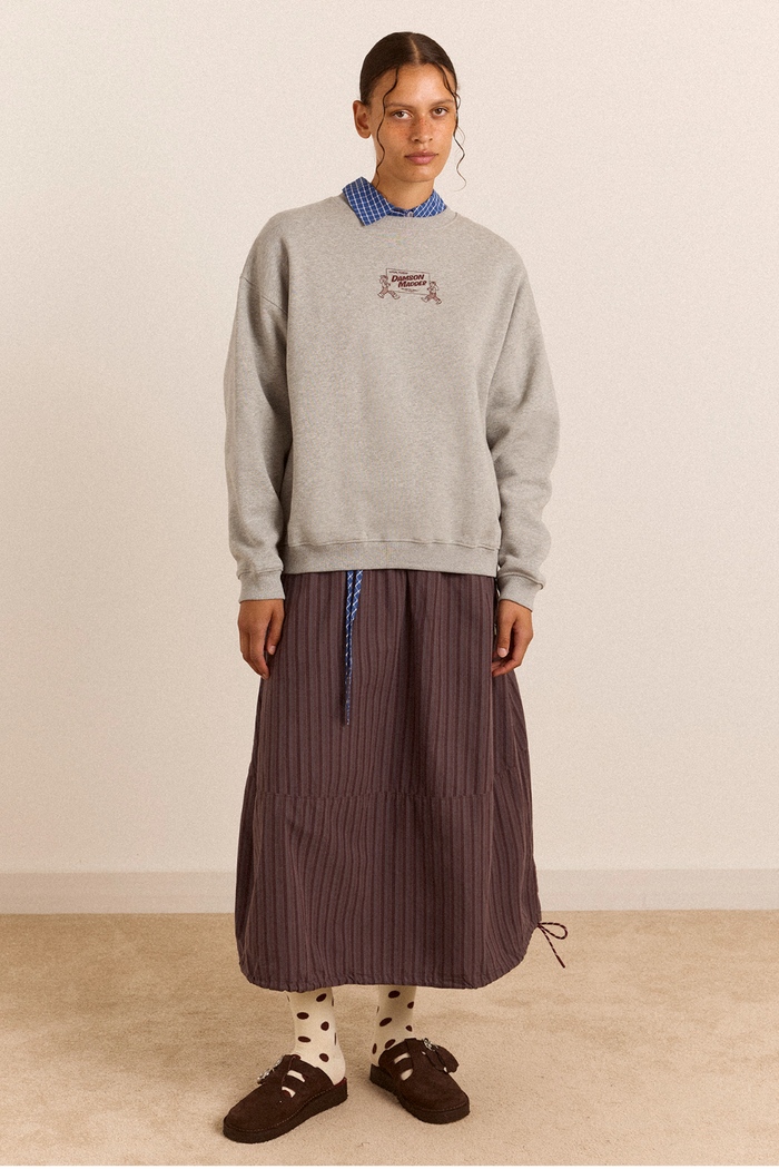 Local Fixers Graphic Sweat - Grey Marl