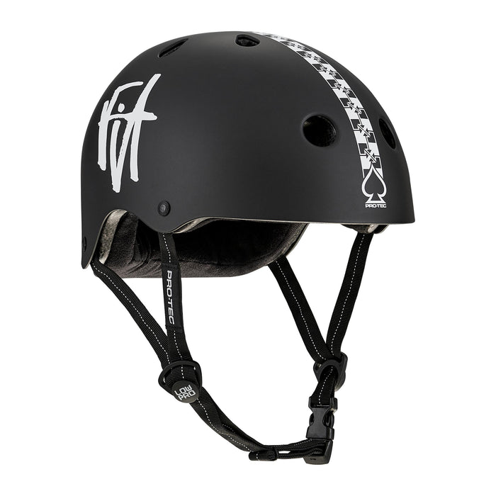 LOW PRO Certified Helmet - FIT CHECKERED SIGNATURE EDITION - MATTE BLACK