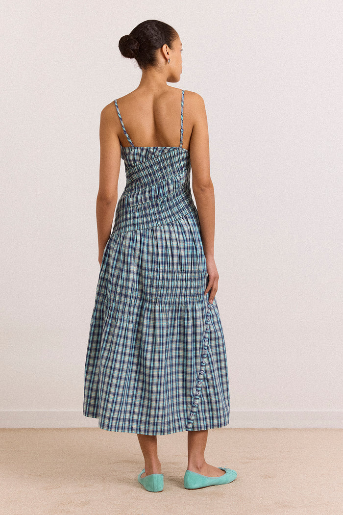Lyra Midi Dress - Tomboy Check