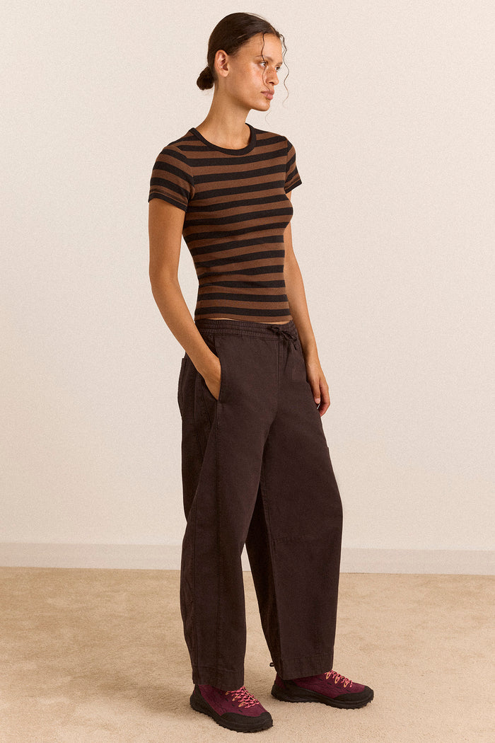 Malia Short Sleeve Over Long Sleeve - Stripe